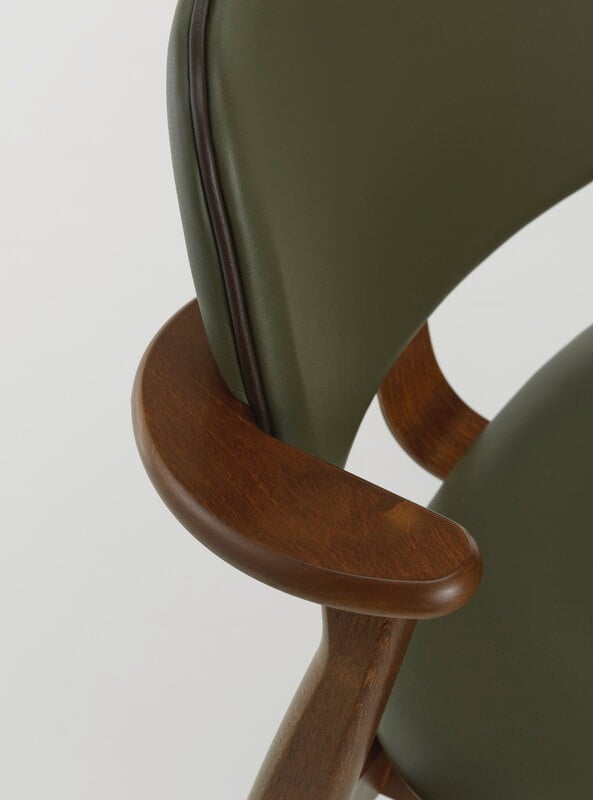 Artek Chaise Domus, noyer teinté - Spectrum mousse - Prestige café, image extra