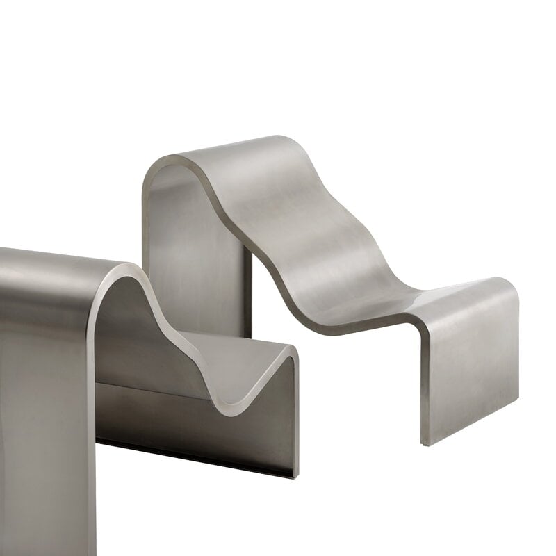 Muuto Banc Dream view, 100 cm, acier brossé, image extra