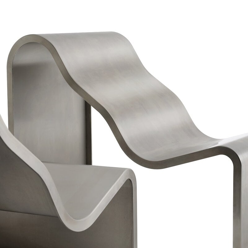 Muuto Banc Dream view, 100 cm, acier brossé, image extra