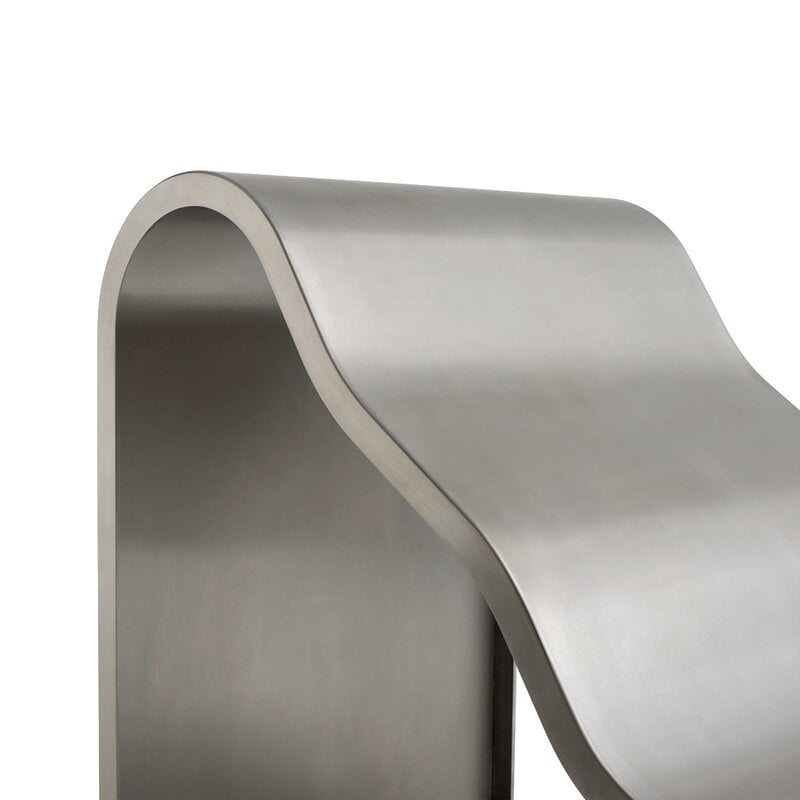 Muuto Dream view bench, 60 cm, brushed steel, extra image