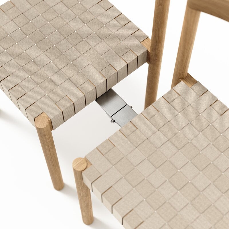 Brdr. Krüger Ekko chair, oiled oak - natural linen, extra image