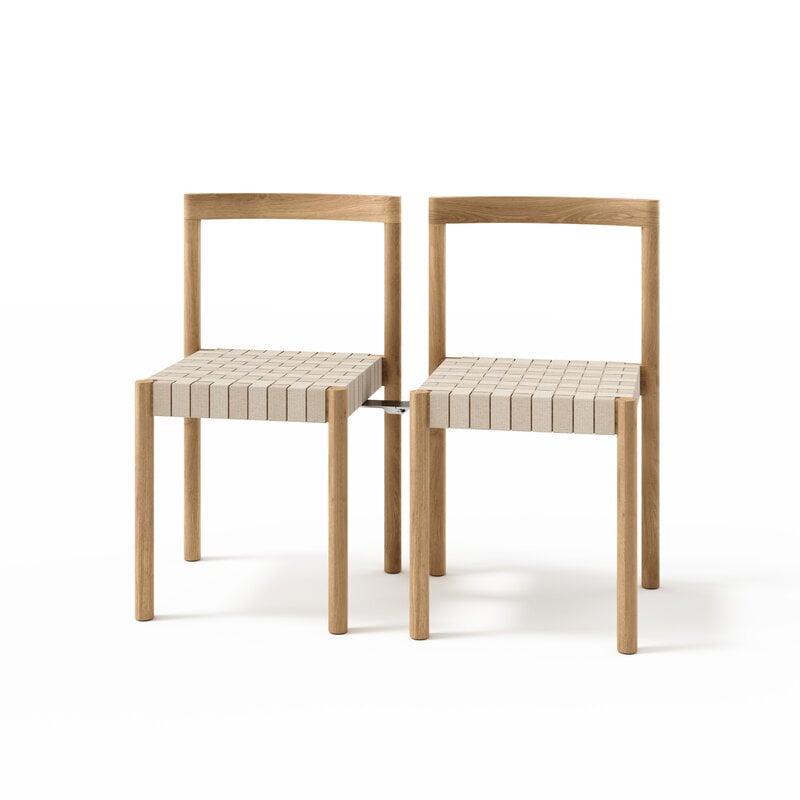 Brdr. Krüger Ekko chair, oiled oak - natural linen, extra image