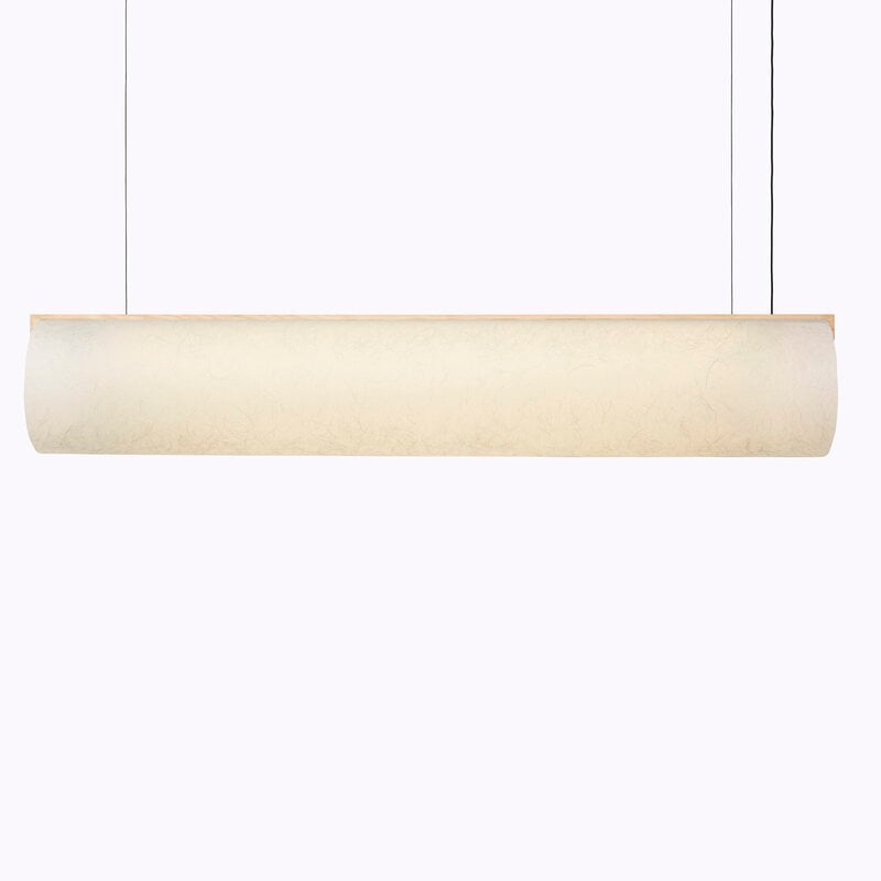 Motarasu Enso Raw 120 Pendelleuchte, beige - natur Eiche, extrabild