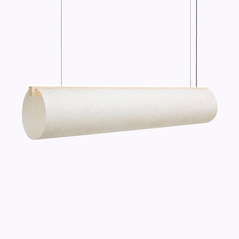 Motarasu Enso Raw 120 Pendelleuchte, beige - natur Eiche, extrabild