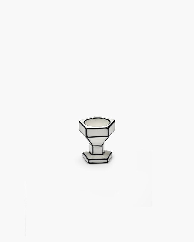 Serax Carte Blanche egg cups, 2 pcs, white - black, extra image