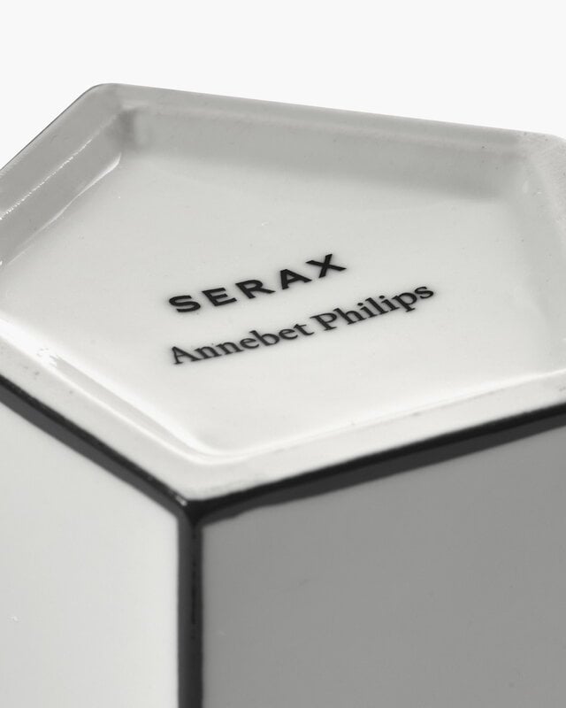 Serax Carte Blanche vase, S, white - black, view 2