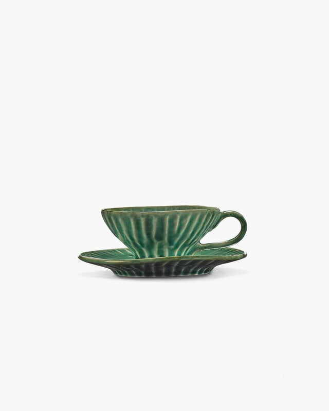 Serax Verde Lanza espresso cup saucer, 2 pcs, green, view 6
