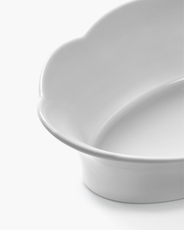 Serax Silhouette oval serving bowl, S, white, view 2