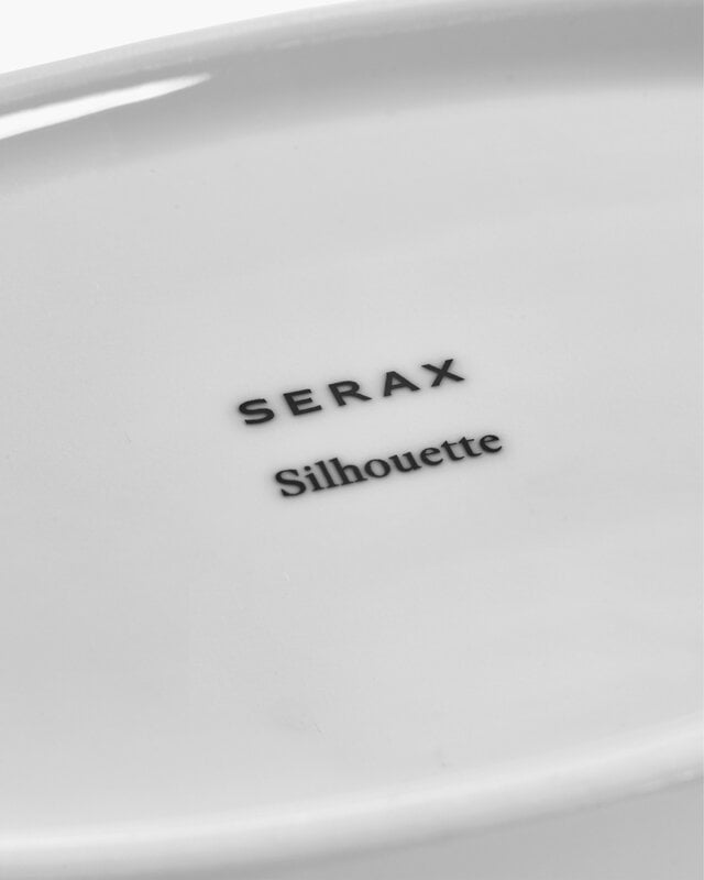 Serax Silhouette oval serving bowl, M, white, view 3