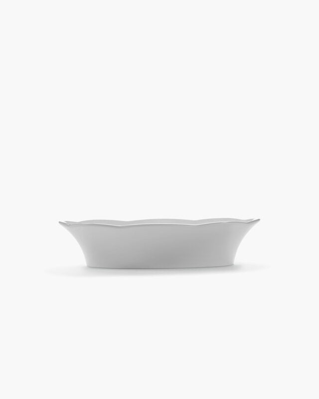 Serax Silhouette oval serving bowl, M, white, view 2
