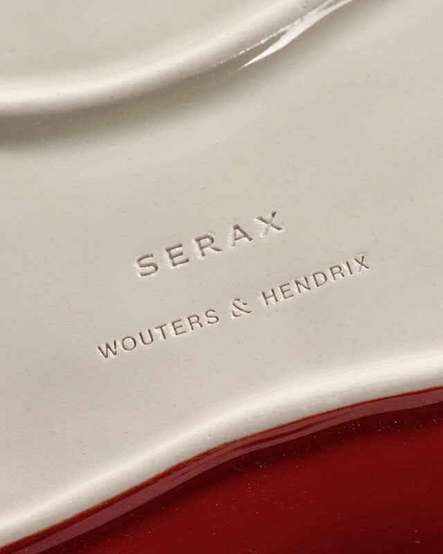 Serax Lips serving dish set, 3 pcs, white - red, extra image