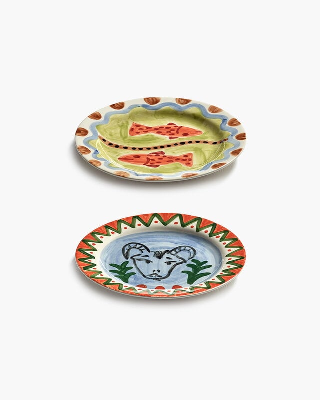 Serax Santiago de Borja dinner plate, 2 pcs, The Lovers, extra image