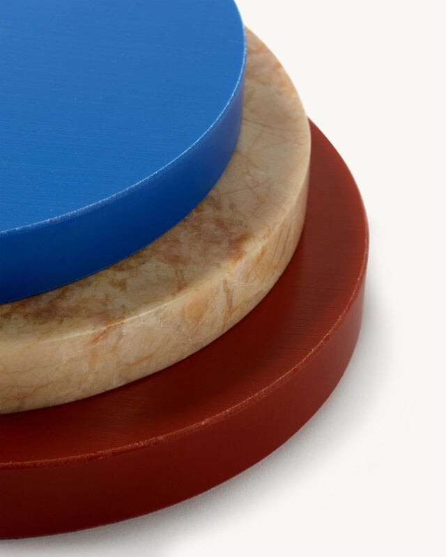 valerie_objects Three Circles tray set, 3 pcs, blue - pink - brown, extra image
