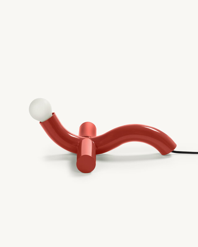 valerie_objects La Due Rossa table lamp, red, extra image