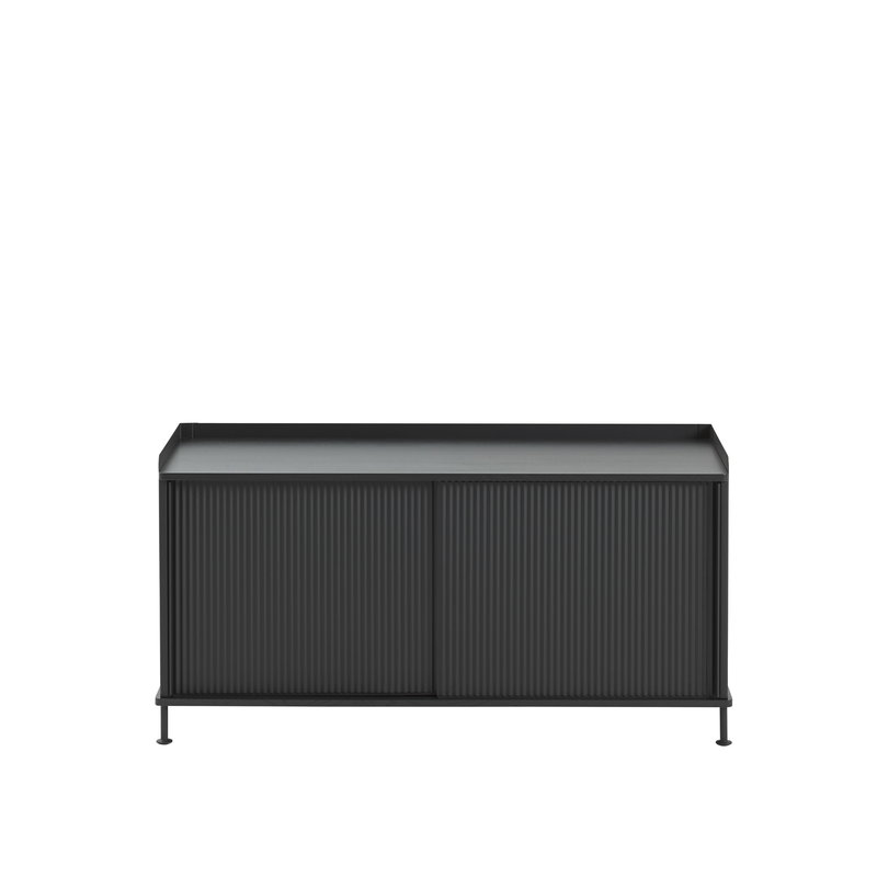 Muuto Credenza Enfold, 124,5 cm, bassa, nera Finnish Design Shop