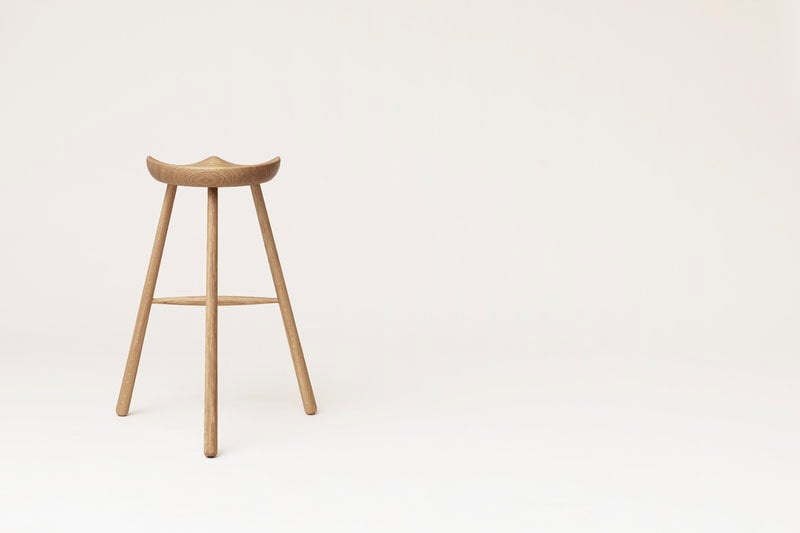 No 78 Bar Stool White Oiled Oak, Holland Bar Stool Dealers In Philippines