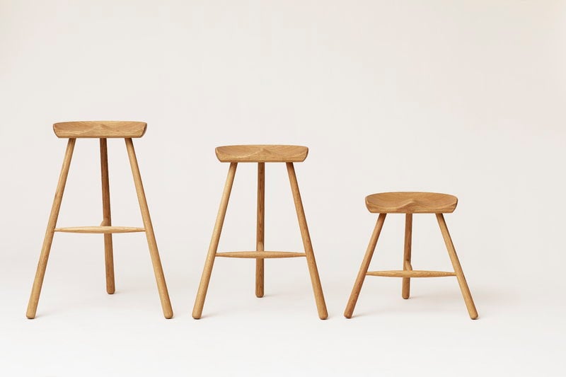 Ryder Wooden Bar Stool - Smoked Oak