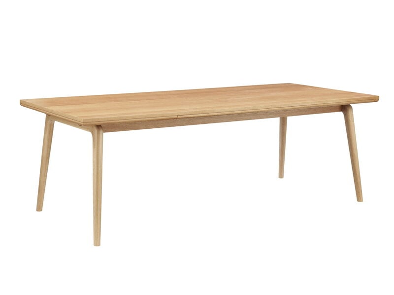 FDB Møbler C65 Åstrup extendable dining table, 100 x 220 cm, lacquered oak, extra image