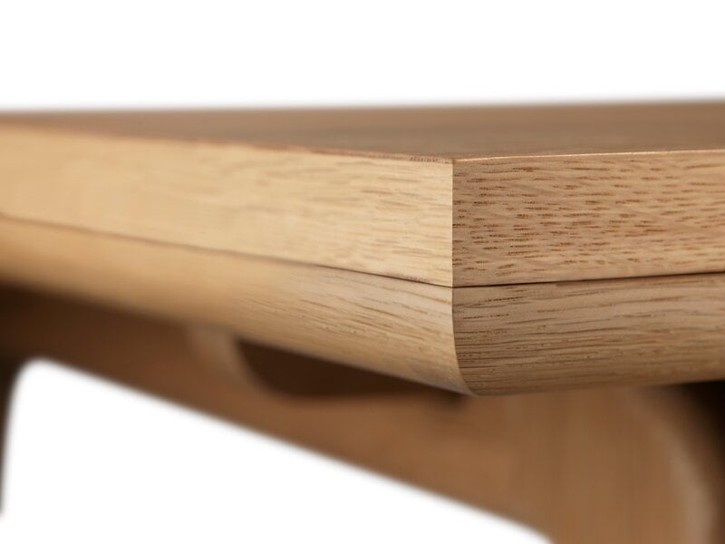 FDB Møbler C65 Åstrup extendable dining table, 100 x 220 cm, lacquered oak, extra image