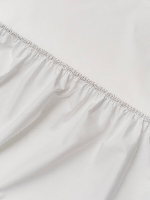 Tenten 06-04 Myöten fitted bed sheet, Queen/King, white, extra image
