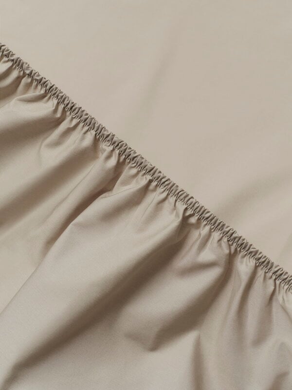 Tenten 06-04 Myöten fitted bed sheet, Queen/King, dark sand, extra image