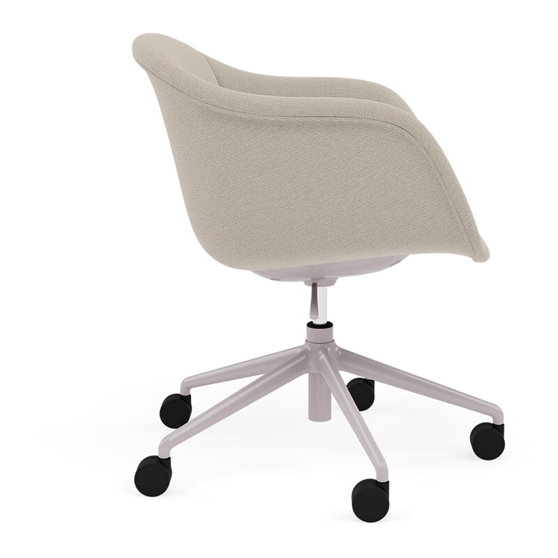 Muuto Fiber Soft silla giratoria, elevación, inclinación, ruedas, SteelcutTrio213, imagen extra