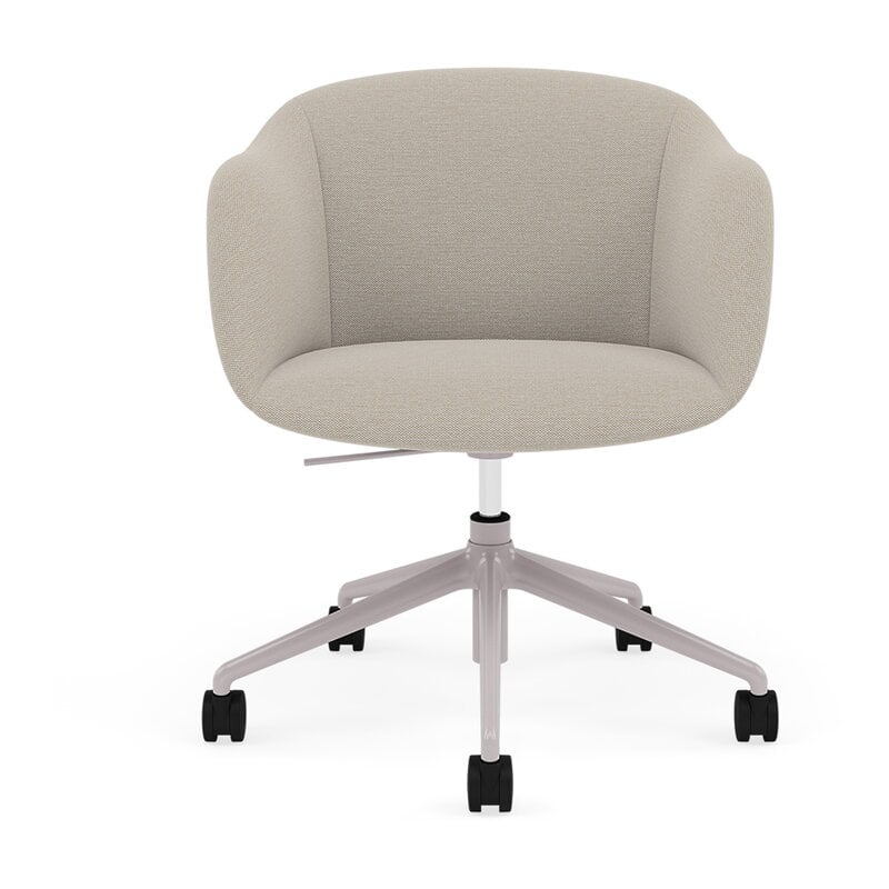 Muuto Fiber Soft silla giratoria, elevación, inclinación, ruedas, SteelcutTrio213, imagen extra