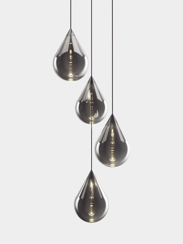 Tom Dixon Flare Bead riippuvalaisin, LED, hopea, näkymä 4