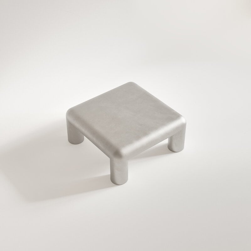 FORMARKIVET Cubio coffee table, 80 x 80 cm, raw aluminium, extra image