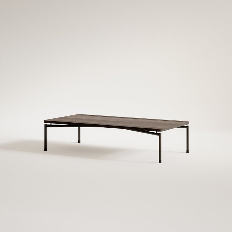 FORMARKIVET Dapple coffee table, rectangle, black - dark stained oak, extra image