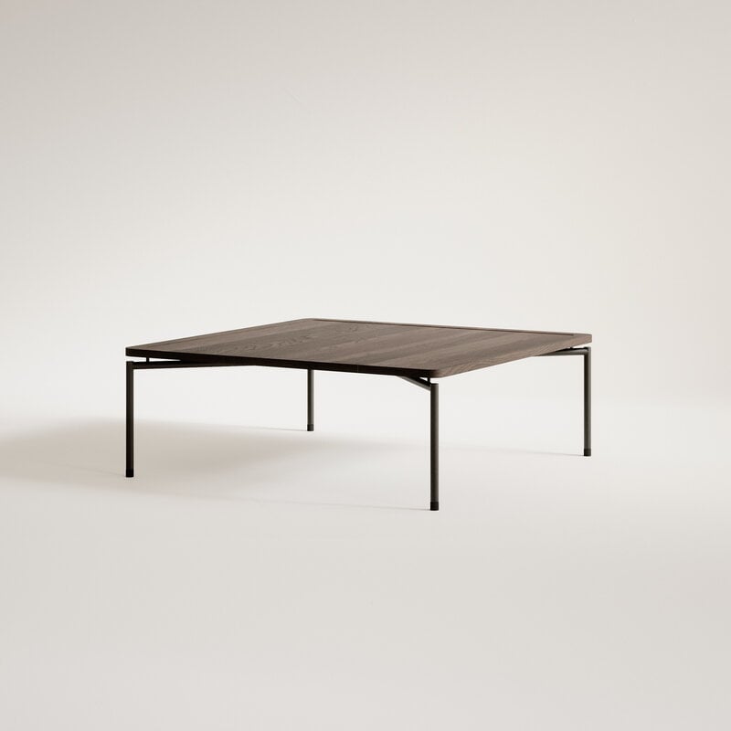 FORMARKIVET Dapple coffee table, square, black - dark stained oak, view 3