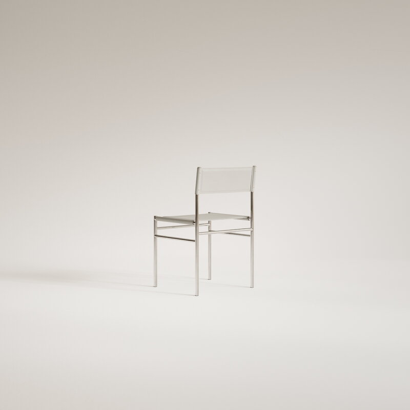 FORMARKIVET Ferra chair, steel - warm grey leather, extra image