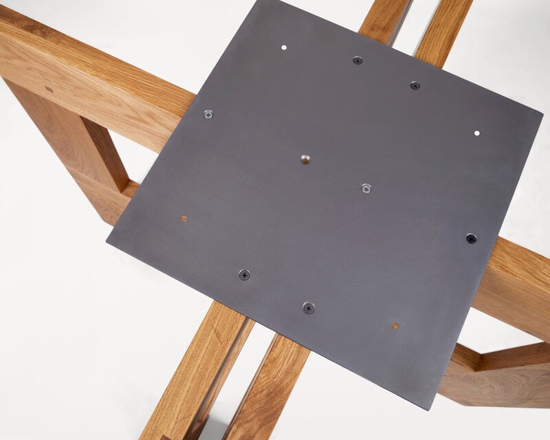 Frama Table de ferme Farmhouse Pond, 74 x 117 x 140 cm, chêne naturel, image extra