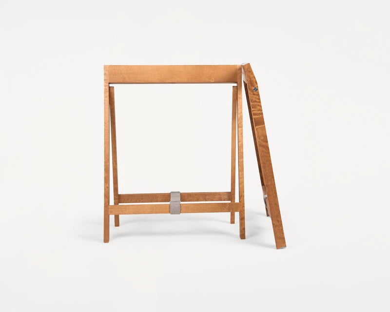 Frama Folding Flat Trestle table, warm brown birch, view 9