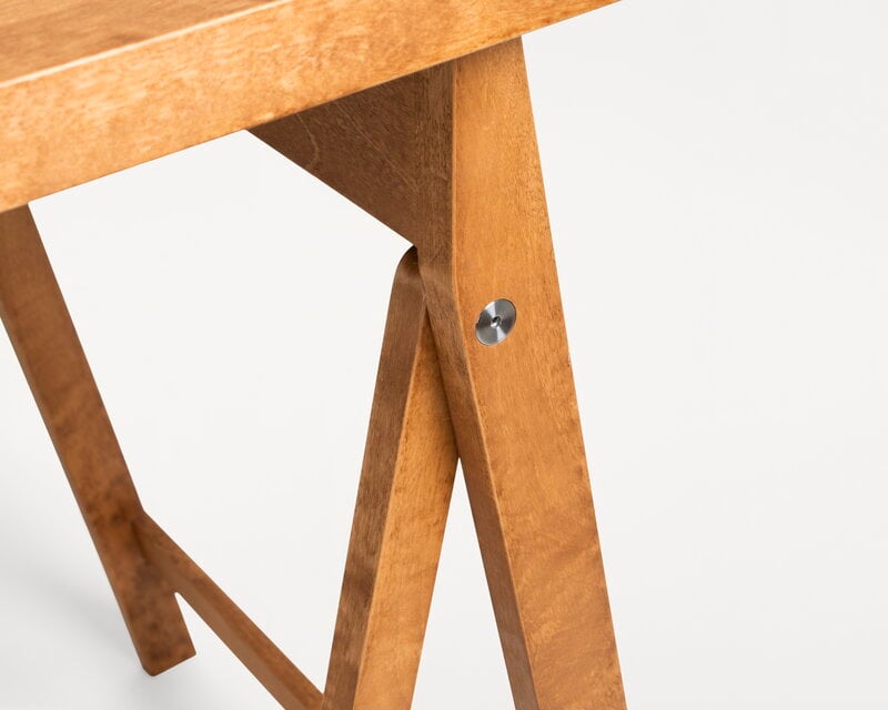 Frama Folding Flat Trestle table, warm brown birch, view 8