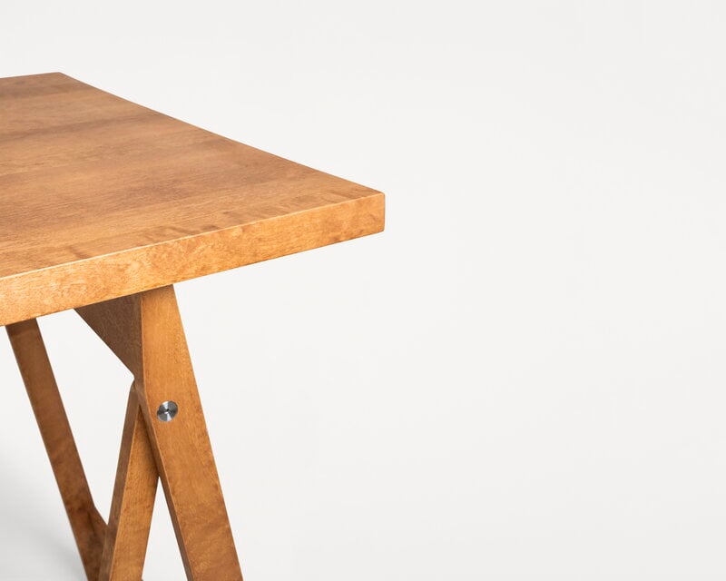 Frama Folding Flat Trestle table, warm brown birch, view 10