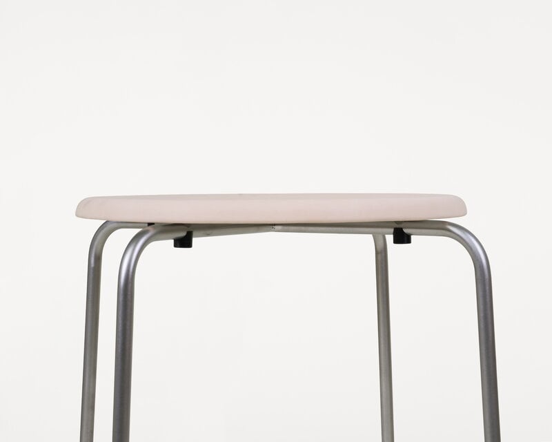 Frama Petit Rond stool, stainless steel - natural leather, extra image