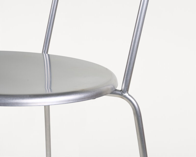 Frama Silla Petit Rond, acero inoxidable, imagen extra