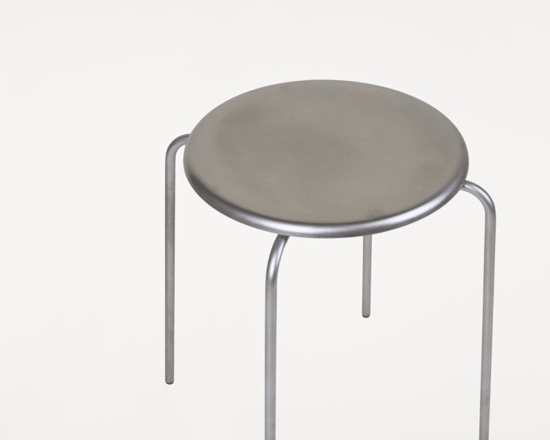 Frama Taburete Petit Rond, acero inoxidable, imagen extra