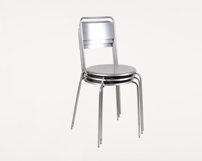 Frama Silla Petit Rond, acero inoxidable, imagen extra