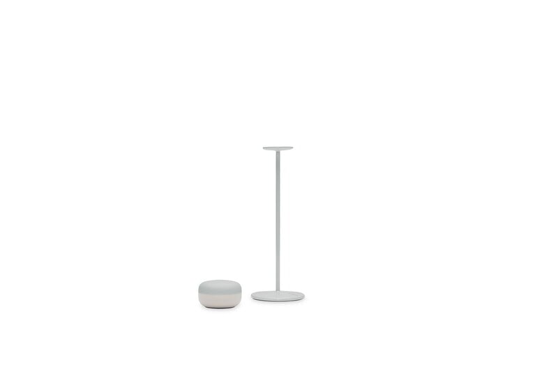Fatboy Cheerio lampe de table sans fil, gris clair, image extra