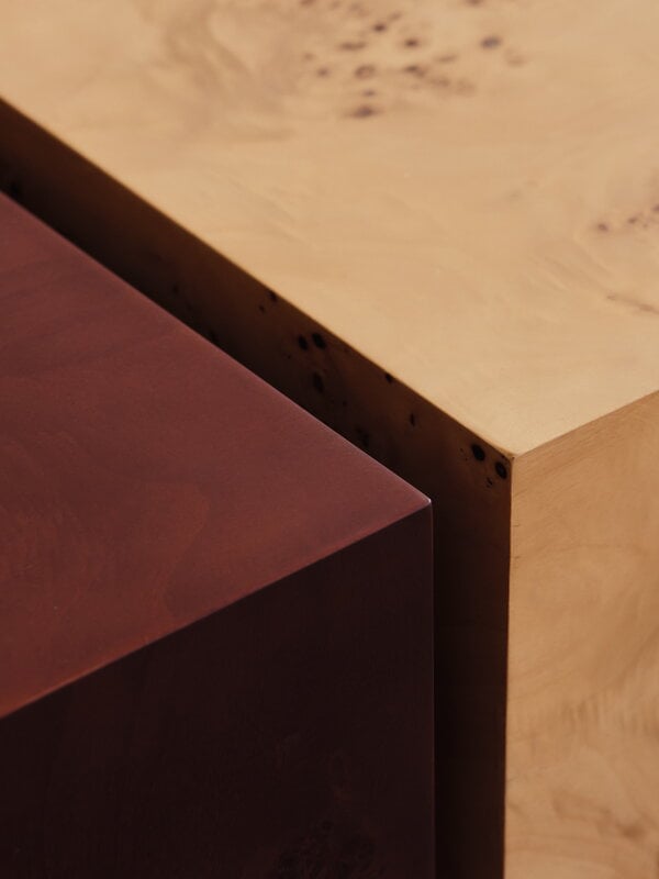 Ferm Living Mesa de centro Burl Storage, raíz natural, imagen extra