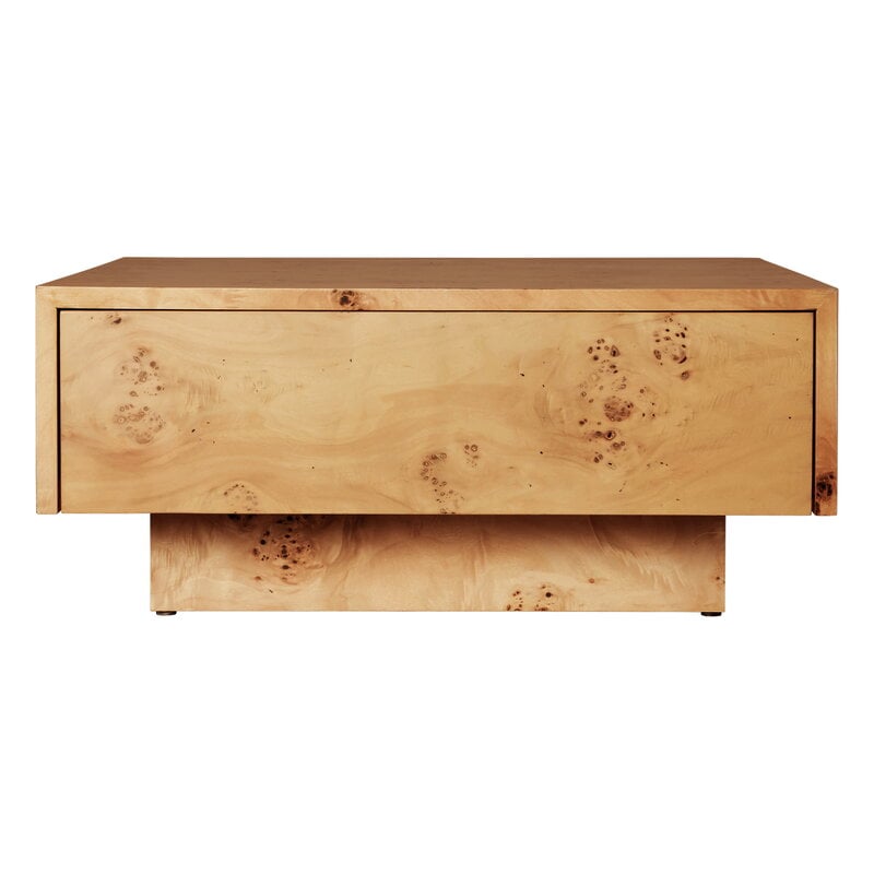 Ferm Living Mesa de centro Burl Storage, raíz natural, imagen extra