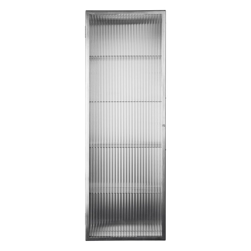 Ferm Living Haze väggskåp, högt, borstat rostfritt stål, extrabild