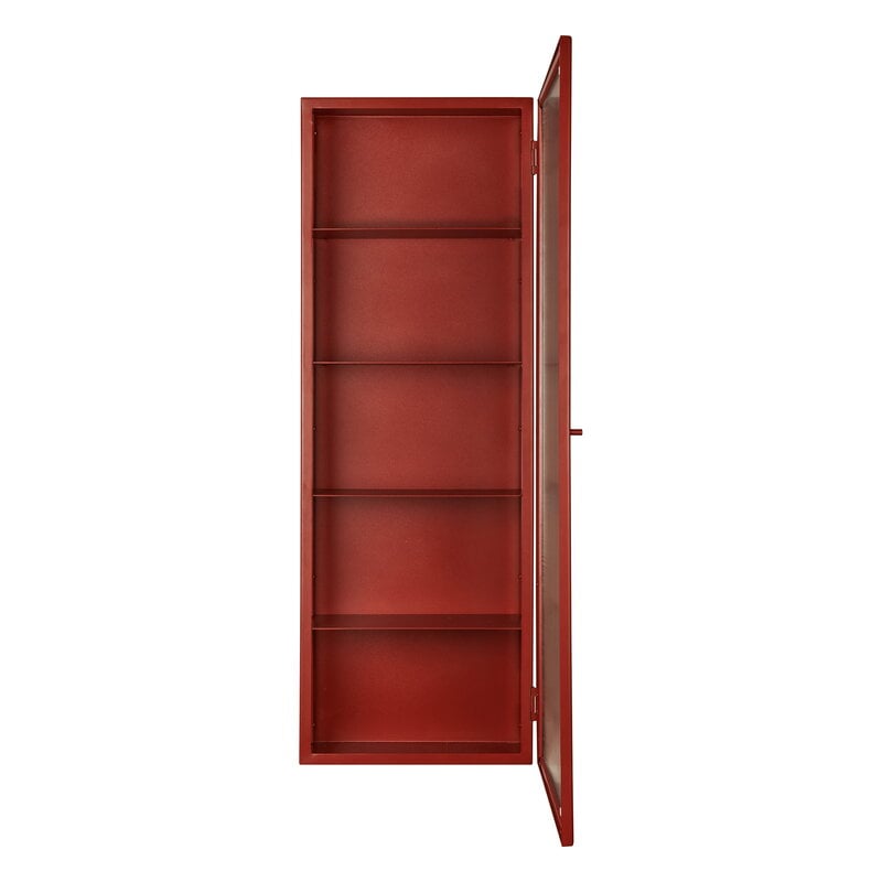 Ferm Living Haze wall cabinet, tall, oxide red, extra image