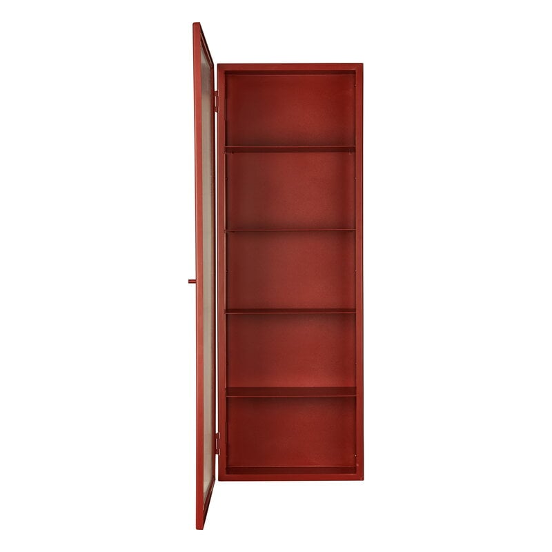 Ferm Living Haze wall cabinet, tall, oxide red, extra image