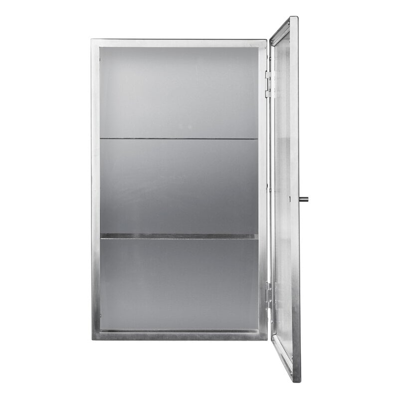 Ferm Living Haze wall cabinet, vetro scanalato, acciaio inossidabile spazzolato, immagine extra