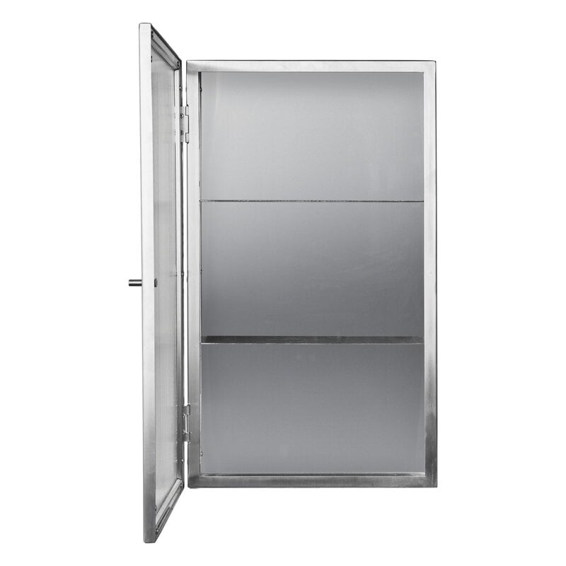 Ferm Living Haze wall cabinet, vetro scanalato, acciaio inossidabile spazzolato, immagine extra