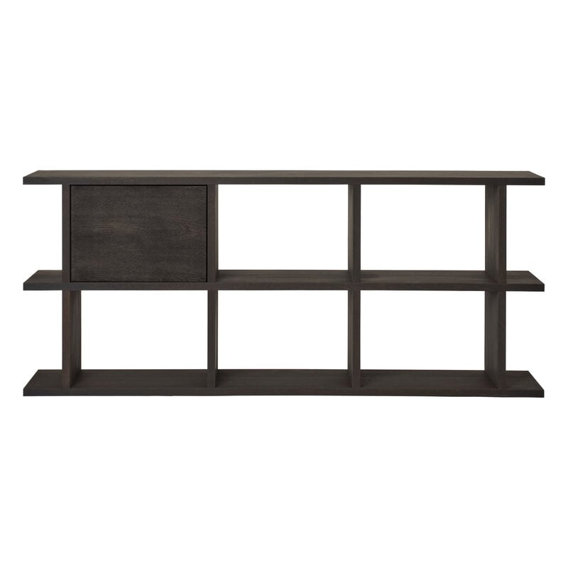 Ferm Living Kona bookcase cabinet insert, dark-stained oak, extra image