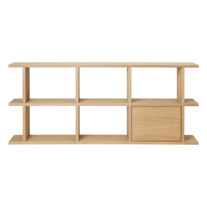Ferm Living Kona bookcase cabinet insert, natural oak, extra image